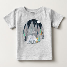 Niedlicher Polarbär Winter Baby T-shirt