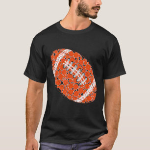 Niedlicher Polka Dot Football American Dot Day T-Shirt