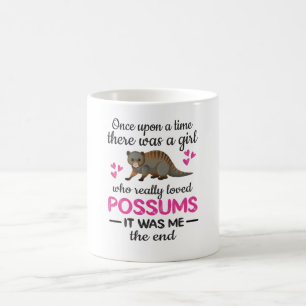 Niedlicher Possum Girl Opossum Lover Possum Whispe Kaffeetasse