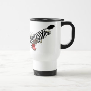 Niedlicher Prankish Cartoon Zebra Tasse