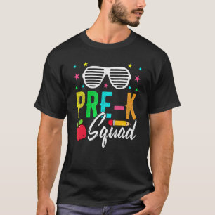 Niedlicher Pre-K Squad zurück an den ersten Schult T-Shirt