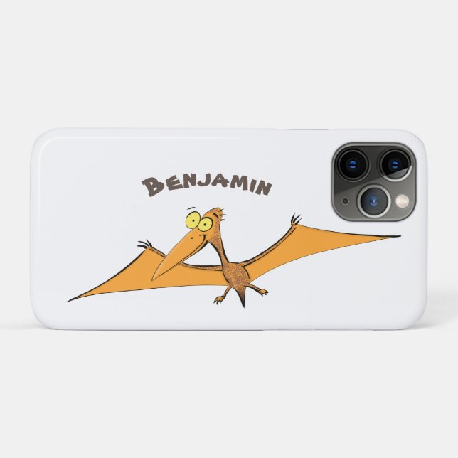 Niedlicher Pterodactylus-Cartoon Case-Mate iPhone Hülle (Rückseite (Horizontal))