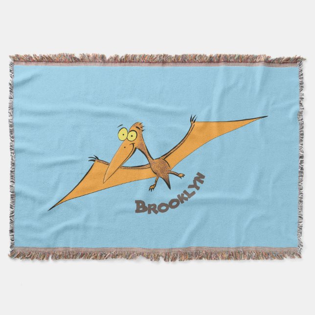 Niedlicher Pterodactylus-Cartoon Decke (Vorderseite)