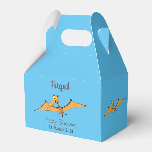 Niedlicher Pterodactylus-Cartoon Geschenkschachtel (Vorderseite)