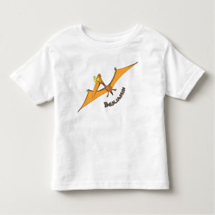 Niedlicher Pterodactylus-Cartoon Kleinkind T-shirt