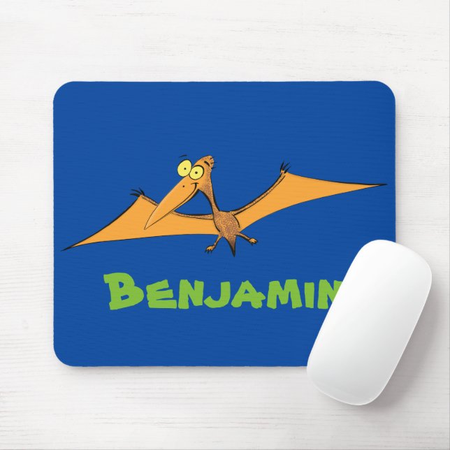 Niedlicher Pterodactylus-Cartoon Mousepad (Mit Mouse)