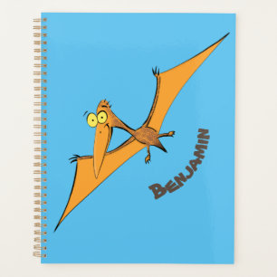Niedlicher Pterodactylus-Cartoon Planer