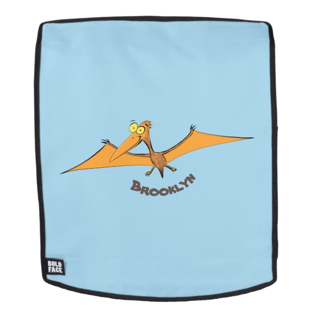 Niedlicher Pterodactylus-Cartoon Rucksack (Abnehmbare Front)