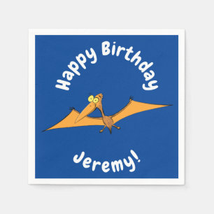 Niedlicher Pterodactylus-Cartoon Serviette