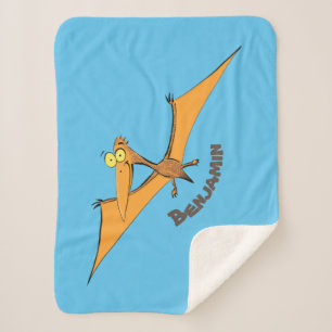 Niedlicher Pterodactylus-Cartoon Sherpadecke