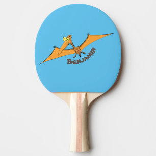 Niedlicher Pterodactylus-Cartoon Tischtennis Schläger