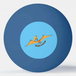 Niedlicher Pterodactylus-Cartoon Tischtennisball