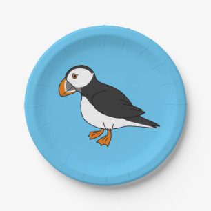 Niedlicher Puffin Pappteller