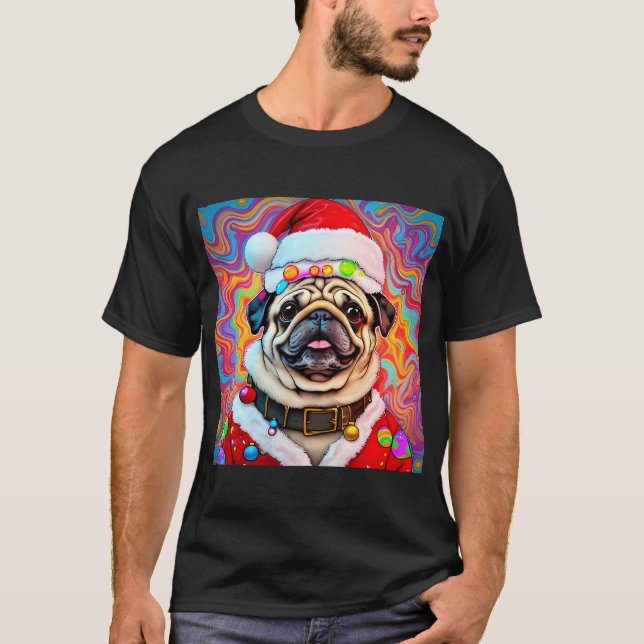 Niedlicher Pug T-Shirt (Vorderseite)