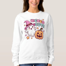 Niedlicher Pullo - Kawaii Ghost Halloween Sweatshirt