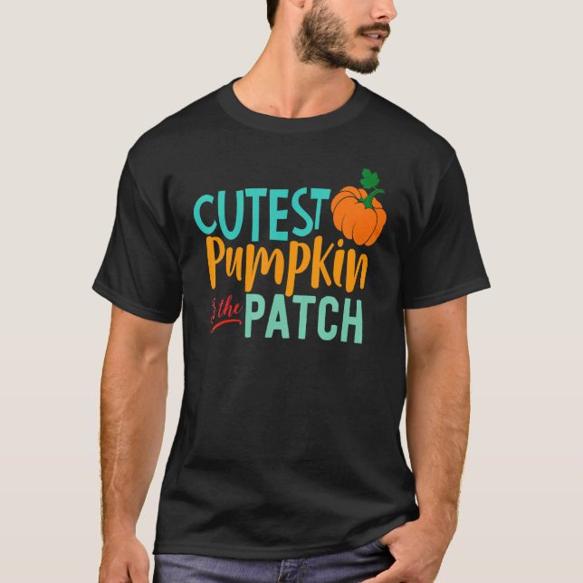 NIEDLICHER PUMPKIN IM PATCH Fall Saison Kleinkind  T-Shirt (Vorderseite)