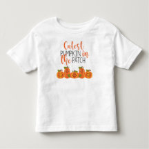 Niedlicher Pumpkin im Patch Kleinkind Ruffle T-Shi