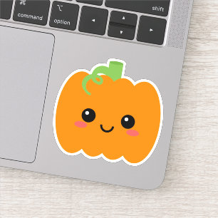 Niedlicher Pumpkin-Kontakt Vinyl Sticker für Tumbl