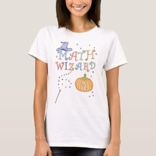 Niedlicher Pumpkin Pie Mathe Wizard Lehrer Hallowe T-Shirt