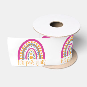Niedlicher Pumpkin-Regenbogen Satinband
