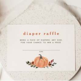 Niedlicher Pumpkin-Windelkreislauf Begleitkarte