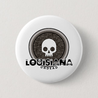 Niedlicher Punkschädel-Louisiana-Knopf Button