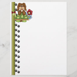 Niedlicher Pup Turtle Letterhead