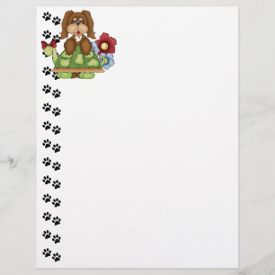 Niedlicher Pup Turtle Letterhead