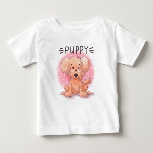 Niedlicher Puppy-Baby-T - Shirt (Vorderseite)