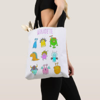 Niedlicher Quirky farbenfroher Monster-Cartoon Per