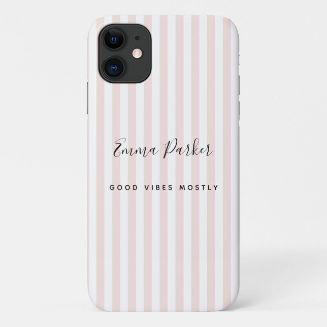 Niedlicher Quirky-Spaß Girl Name Good Vibes Pink S Case-Mate iPhone Hülle (Rückseite)