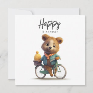 Niedlicher Quokka auf dem Fahrrad, Happy Birthday