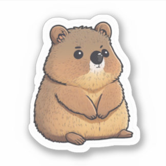 Niedlicher Quokka-Sticker Aufkleber