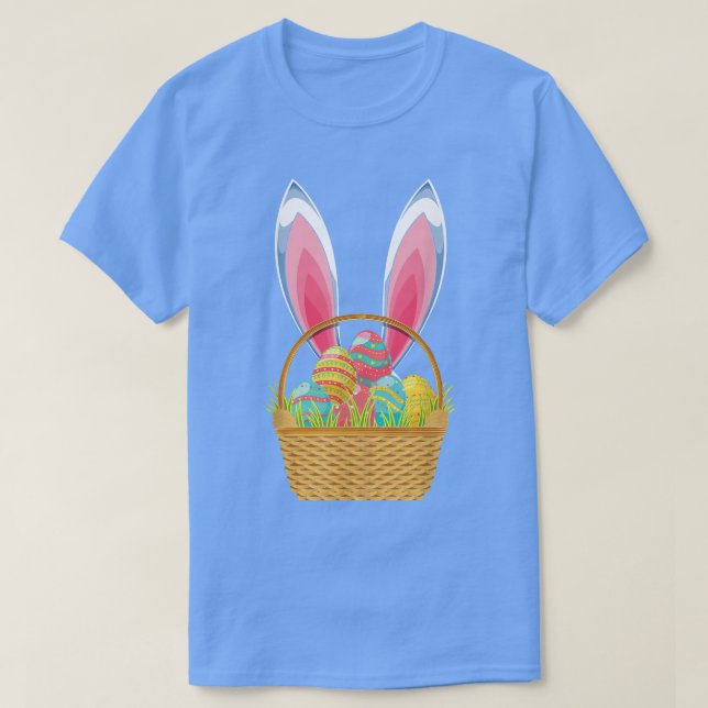 Niedlicher Rabbit Osterurlaub Ostereier Osterhase T-Shirt (Design vorne)