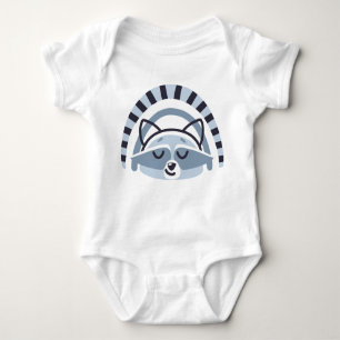 Niedlicher Raccoon Baby Bodysuit Sleeper Baby Strampler