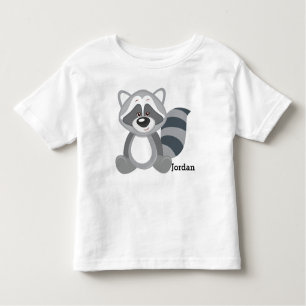 Niedlicher Raccoon des Kindes Wald Kleinkind T-shirt