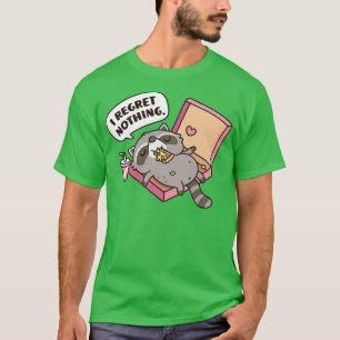 Niedlicher Raccoon in Pizza Box I Bedunny Nothing T-Shirt