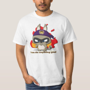 Niedlicher Raccoon-lustiger T-Shirt