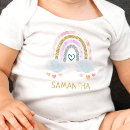 Niedlicher Rainbow Baby Bodysuit Strampler