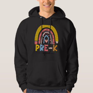 Niedlicher Rainbow Pre-K Squad Lehrer erster Scho- Hoodie