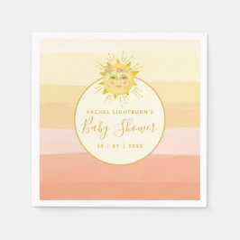 Niedlicher Rainbow Ray of Sunshine Baby Shower Serviette
