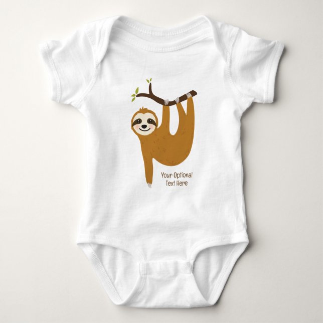 Niedlicher Rand für Text und Farbe Baby Strampler (Vorderseite)
