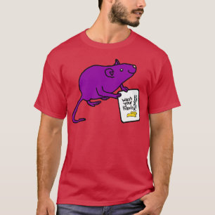 Niedlicher Rat sagt, die Hände waschen T-Shirt