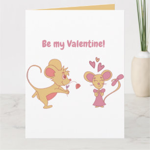 Niedlicher Rattenjubiläum / Valentinstag Karte