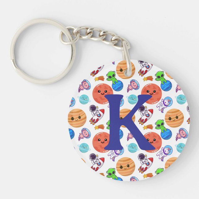 Niedlicher Raum als Personalisiert Schlüsselanhänger (Vorderseite)