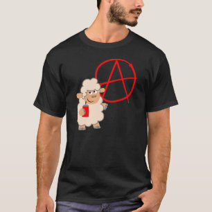 Niedlicher Rebellismus Cartoon Schafe T - Shirt