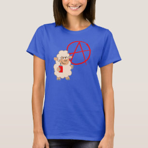 Niedlicher Rebellismus Cartoon Schafe T - Shirt