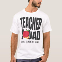 Niedlicher Red Apple Teacher Squad T - Shirt