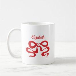 Niedlicher Red Bow Kaffeetasse