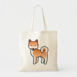 Niedlicher Red Cartoon Shiba Inu Dog Tragetasche